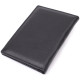 Стильная обложка на паспорт универсального формата из натуральной кожи ST Leather Черный