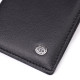 Стильная обложка на паспорт универсального формата из натуральной кожи ST Leather Черный
