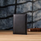 Стильная обложка на паспорт универсального формата из натуральной кожи ST Leather Черный