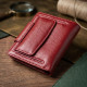 Жіночий гаманець вертикального формату з натуральної шкіри ST Leather Бордовий