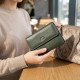 Женский кошелек среднего размера из натуральной кожи ST Leather Зеленый