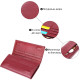 Практичный вертикальный кошелек из натуральной кожи ST Leather Бордовый