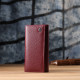 Практичный вертикальный кошелек из натуральной кожи ST Leather Бордовый