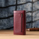 Практичный вертикальный кошелек из натуральной кожи ST Leather Бордовый