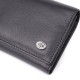Солидный женский кошелек из натуральной кожи ST Leather Черный