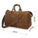 Сумка дорожня Vintage з вінтажній шкіри Коричнева
