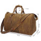 Сумка дорожня Vintage з вінтажній шкіри Коричнева