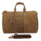 Сумка дорожня Vintage з вінтажній шкіри Коричнева