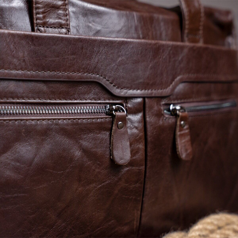 Сумка чоловіча Vintage Коричнева