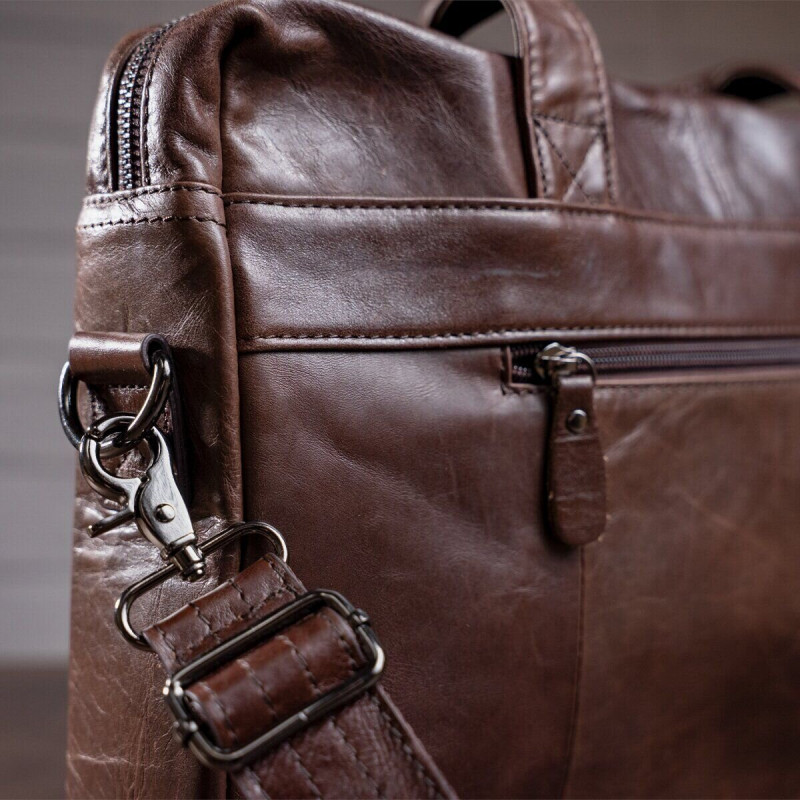Сумка чоловіча Vintage Коричнева