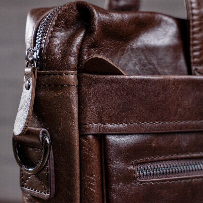 Сумка чоловіча Vintage Коричнева