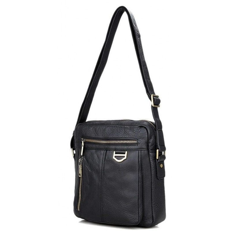 Сумка чоловіча Vintage через плече Чорна