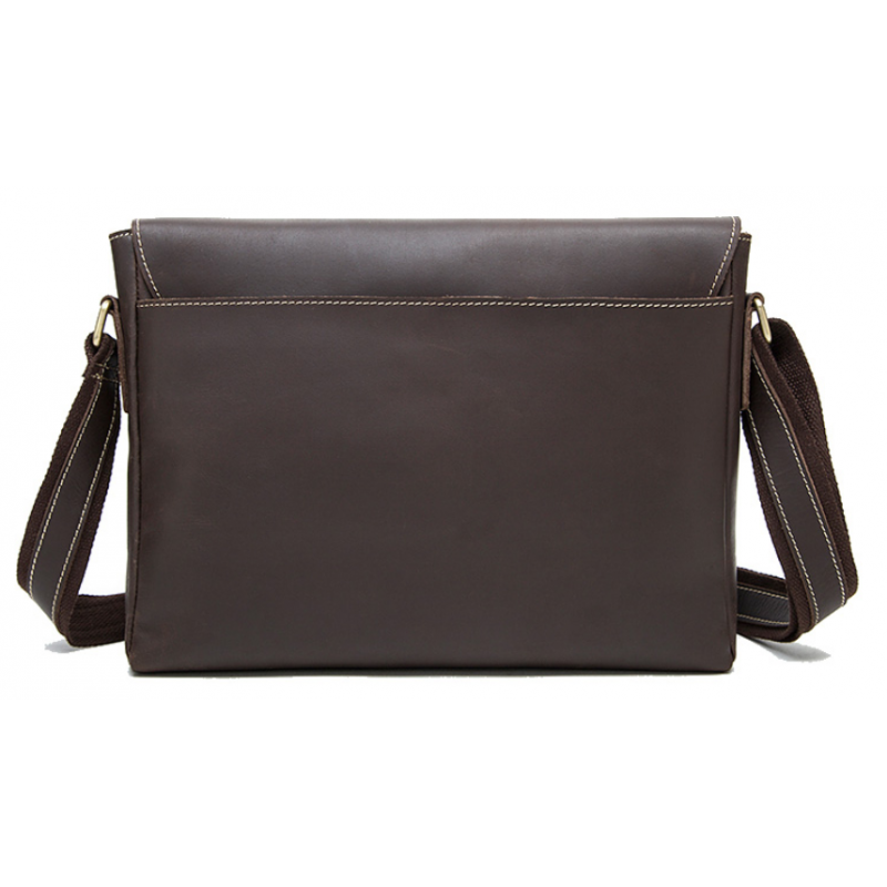 Сумка мужская горизонтальная на плечо Vintage Коричневая