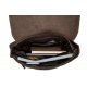 Сумка мужская горизонтальная на плечо Vintage Коричневая