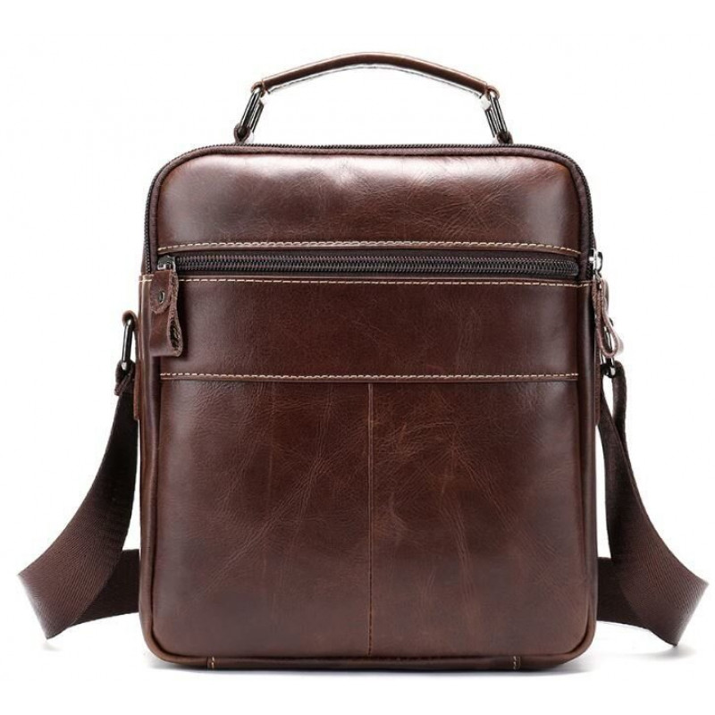 Сумка чоловіча шкіряна Vintage Коричнева