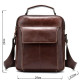 Сумка чоловіча шкіряна Vintage Коричнева