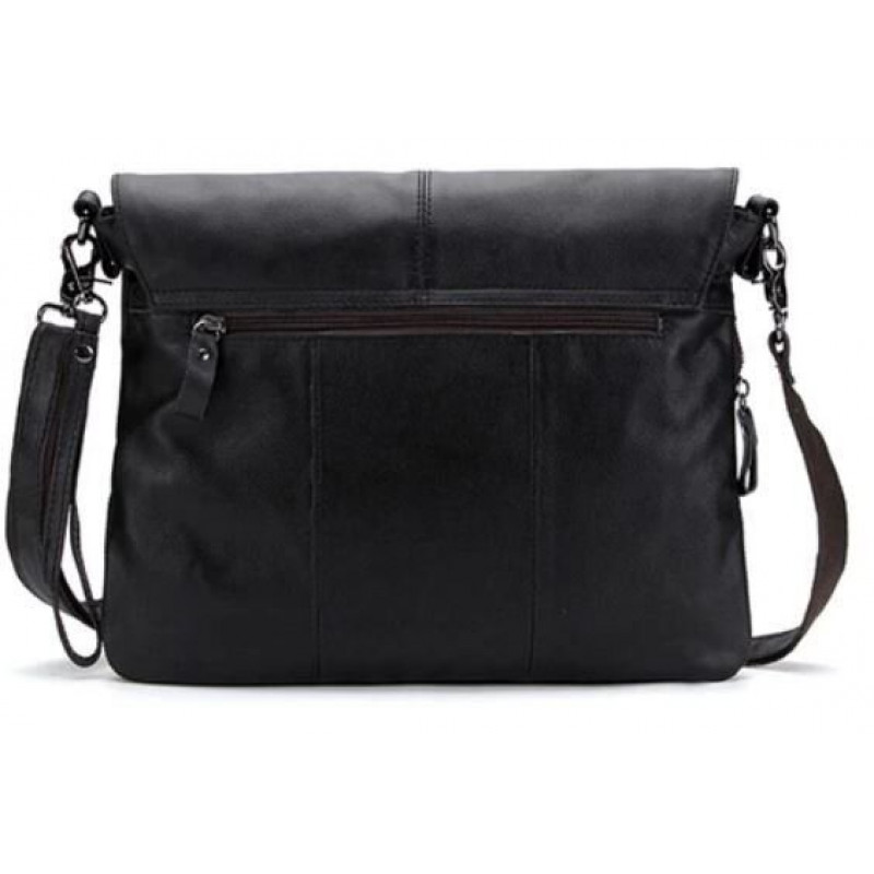 Сумка чоловіча шкіряна Vintage Чорна