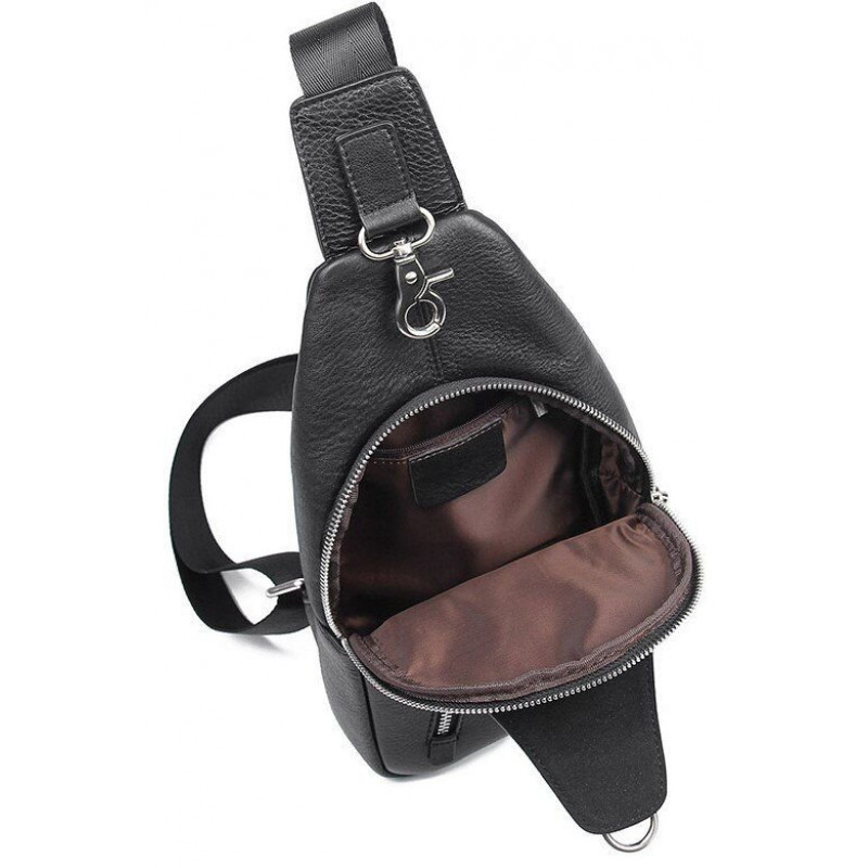 Сумка чоловіча флотар через плече Vintage Чорна