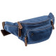 Сумка поясная текстильная Vintage Синяя