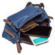 Сумка поясная текстильная Vintage Синяя