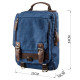 Мужская сумка рюкзак на одно плечо для документов и города Vintage Синяя