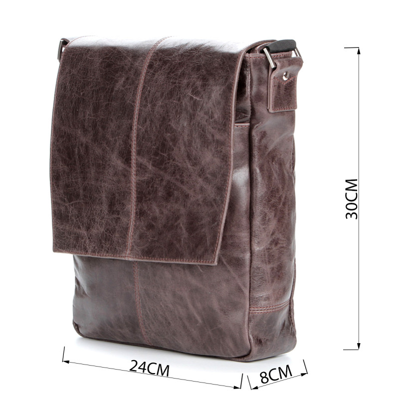 Сумка SHVIGEL кожаная Коричневая