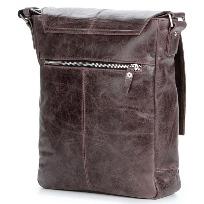 Сумка SHVIGEL кожаная Коричневая