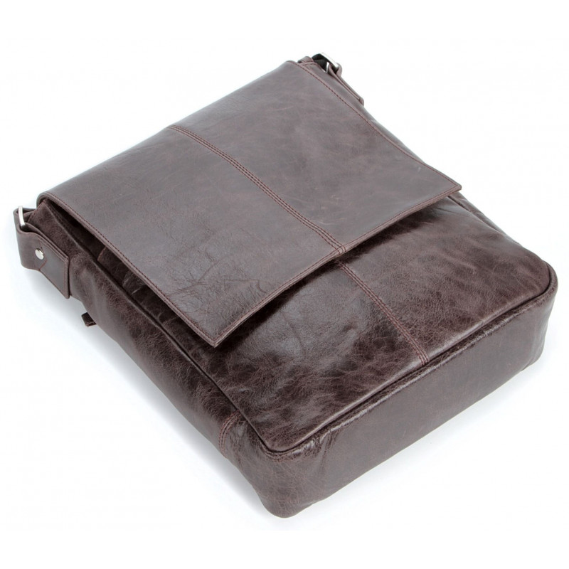 Сумка SHVIGEL кожаная Коричневая