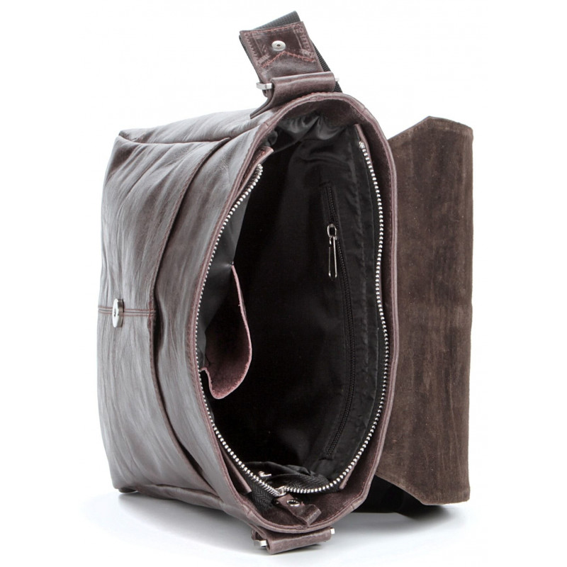 Сумка SHVIGEL кожаная Коричневая