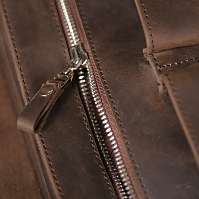 Сумка SHVIGEL из винтажной кожи Коричневая