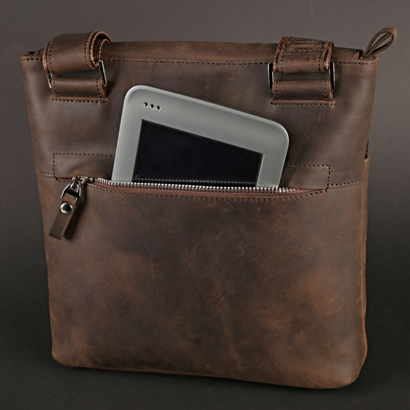 Сумка SHVIGEL из винтажной кожи Коричневая