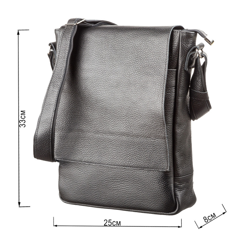 Сумка SHVIGEL з натуральної шкіри Чорна