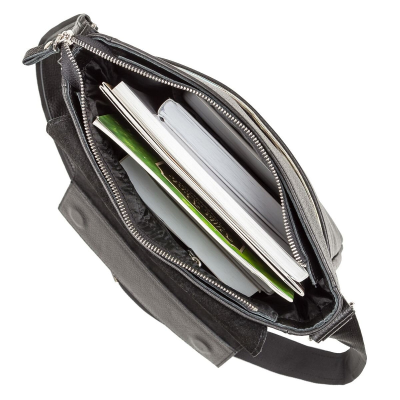 Сумка SHVIGEL з натуральної шкіри Чорна