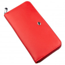 Грациозный женский клатч ST Leather Красный