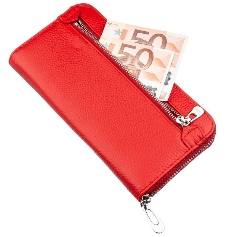 Грациозный женский клатч ST Leather Красный