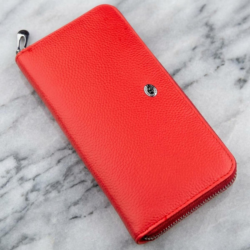 Граціозний жіночий клатч ST Leather Червоний