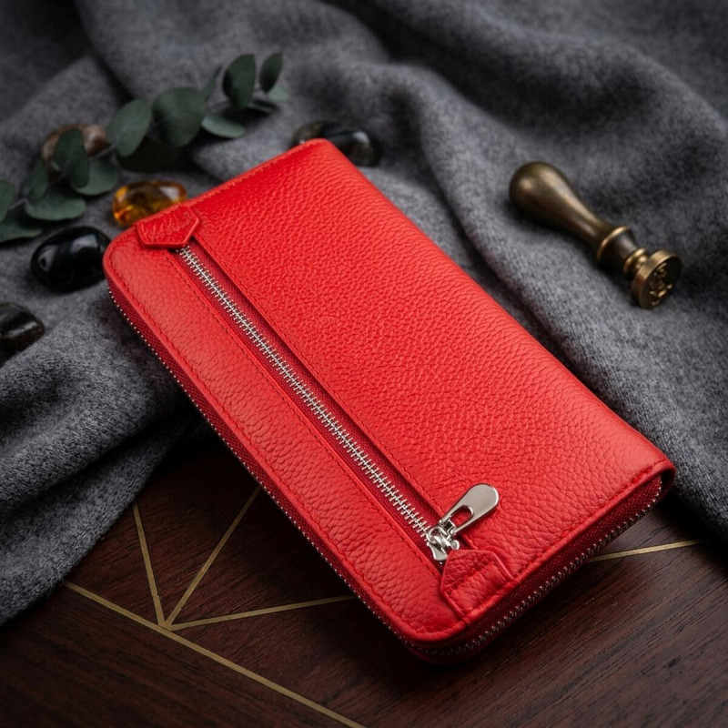 Граціозний жіночий клатч ST Leather Червоний