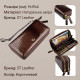 Жіночий лаковий клатч ST Leather Коричневий
