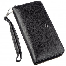 Изящный женский кошелек-клатч ST Leather Черный