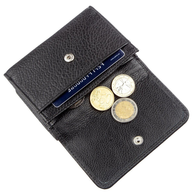 Кошелек для женщин из кожи ST Leather Черный