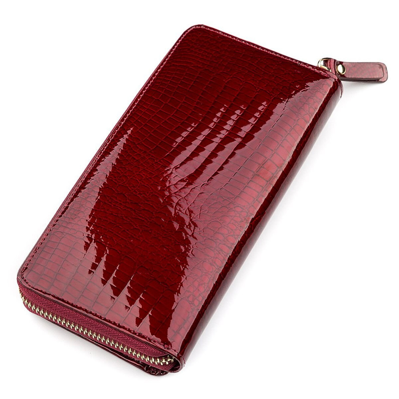 Кошелек женский ST Leather (SA) на молнии Бордовый
