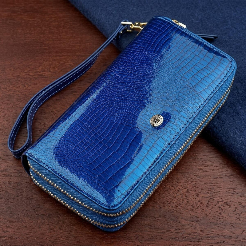Гаманець жіночий ST Leather (SA) на блискавці Синій