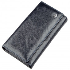 Гаманець-клатч з візитниці ST Leather Сіро-синій