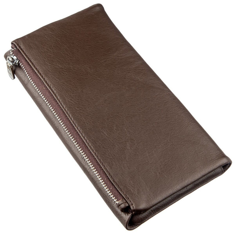 Практичный женский кошелек-клатч ST Leather Коричневый