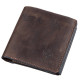 Стильне портмоне унісекс з накладної монетницьою GRANDE PELLE Коричнева
