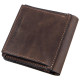 Стильне портмоне унісекс з накладної монетницьою GRANDE PELLE Коричнева