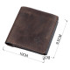Стильне портмоне унісекс з накладної монетницьою GRANDE PELLE Коричнева