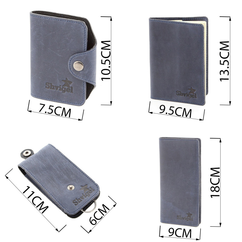 Стильный набор кожаных аксессуаров SHVIGEL