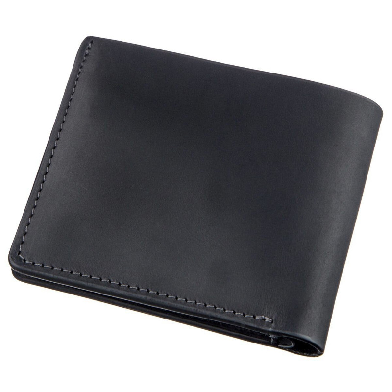 Функциональное портмоне унисекс на магните GRANDE PELLE Черное