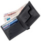 Функциональное портмоне унисекс на магните GRANDE PELLE Черное